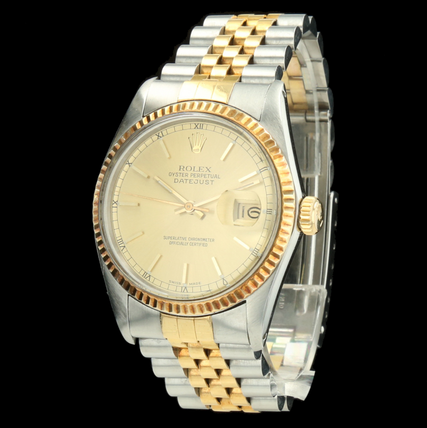 Rolex Datejust 36 or et acier