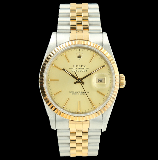 Rolex Datejust 36 or et acier