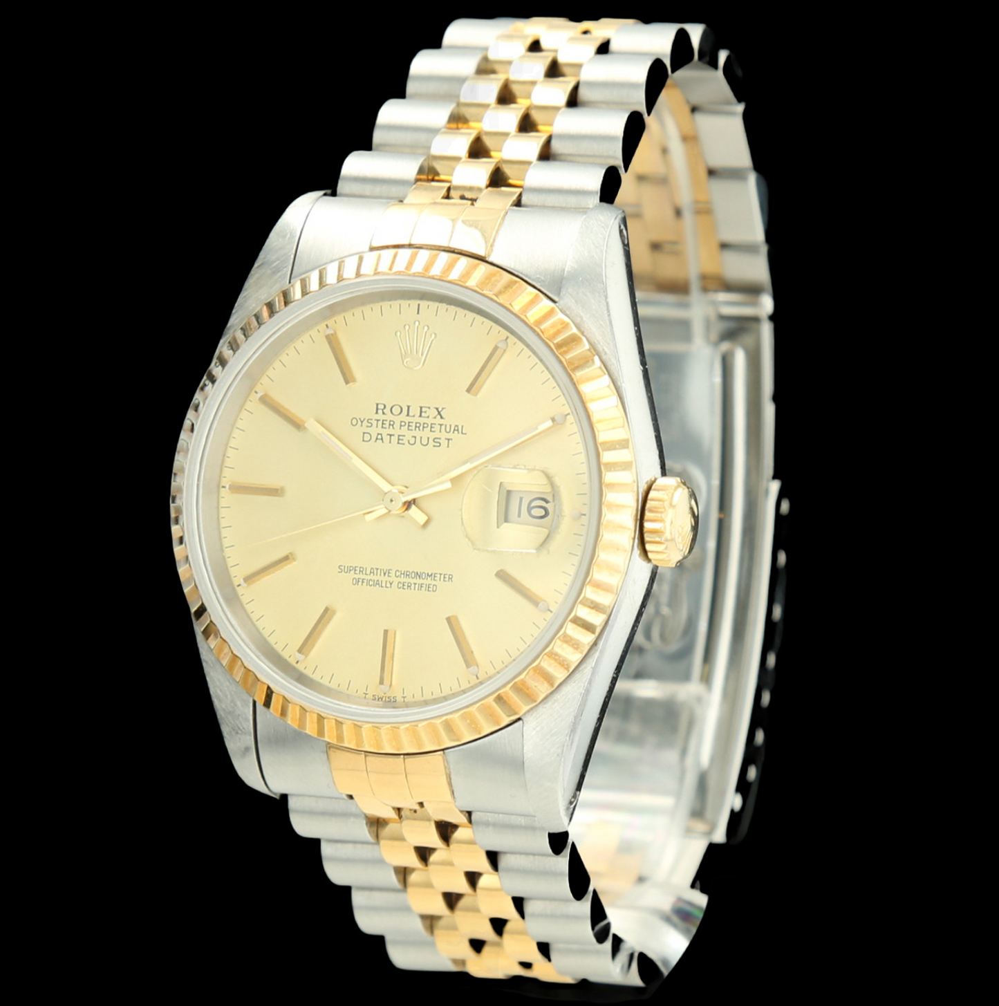 Rolex Datejust 36 or et acier