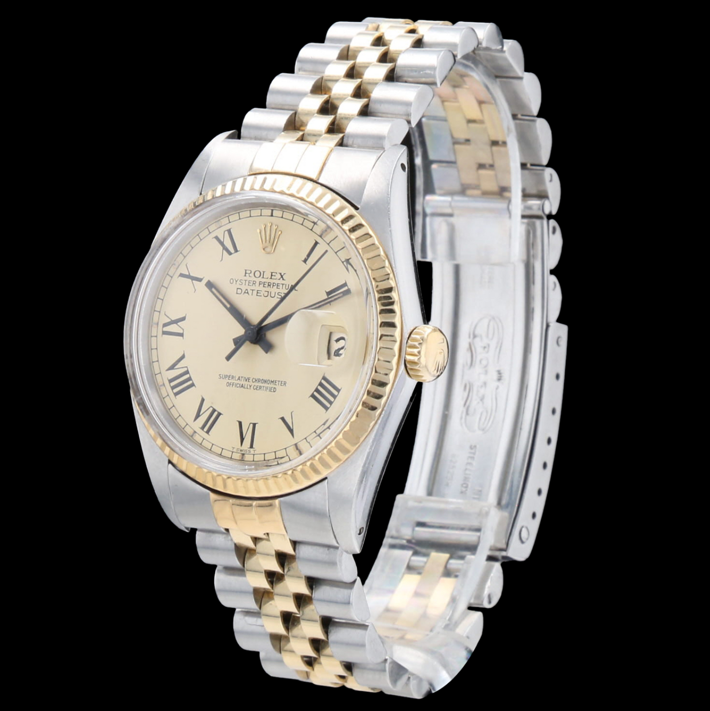 Rolex DateJust 36 Or Acier Buckley Dial